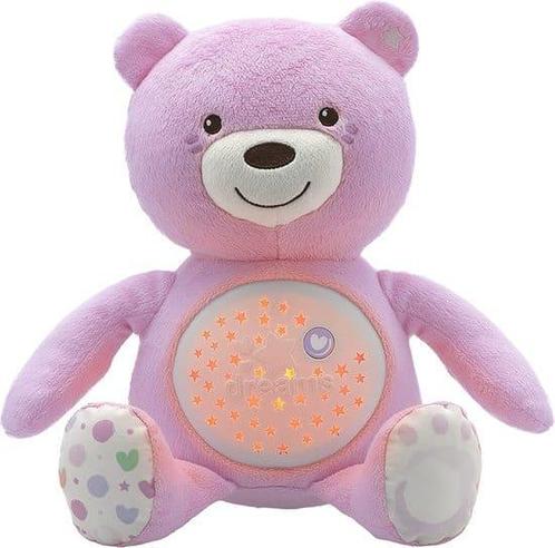 Chicco First Dreams Knuffel Beer Projector - Roze, Kinderen en Baby's, Speelgoed | Knuffels en Pluche, Zo goed als nieuw, Ophalen of Verzenden