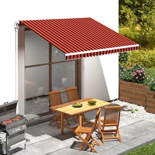 vidaXL Luifeldoek 350x250 cm canvas oranje en bruin, Tuin en Terras, Zonneschermen, Nieuw, Verzenden