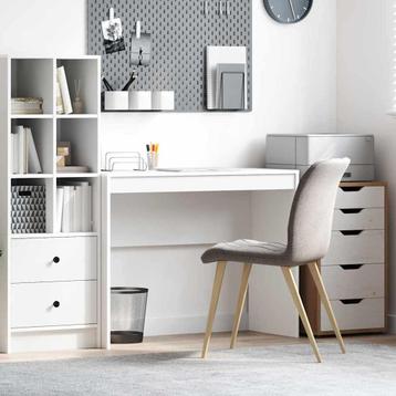 vidaXL Bureau Wit 100 x 40 x 76 cm Bewerkt hout beschikbaar voor biedingen