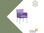 Leren eetkamerstoel More - Toledo Lila (lichtpaars) - Poten, Huis en Inrichting, Stoelen, Overige kleuren, Bohemian, Industrieel, Modern, Scandinavisch