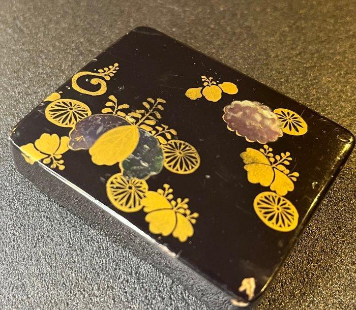 Japanse lak Makie Kogo () – Zwarte lak, goud Nashiji en, Antiek en Kunst, Antiek | Overige Antiek