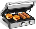 Aigostar Contactgrill - Panini Grill - 2000W - RVS, Verzenden, Nieuw