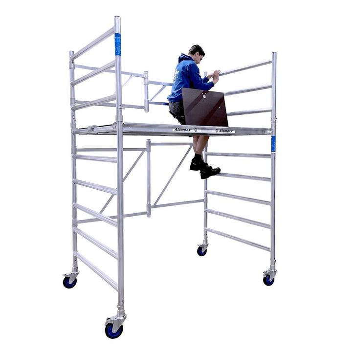 ALX kamersteiger 135 x 190 x 4 meter werkhoogte, Doe-het-zelf en Verbouw, Steigers, Rolsteiger of Kamersteiger, Nieuw, 2 tot 5 meter