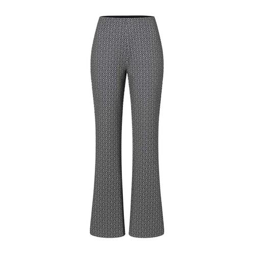 MAC • Flare broek zwart ecru motief • 38, Kleding | Dames, Broeken en Pantalons, Zwart, Nieuw, Maat 38/40 (M), Verzenden