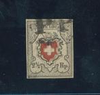 Zwitserland 1850 - Federaal postkantoor 2 1/2 rp Wit kruis, Gestempeld