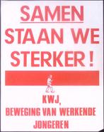 Poster van de KWJ (beweging van werkende jongeren) (Posters), Verzenden, Nieuw, Overige onderwerpen, Met lijst