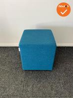 Rohde & Grahl - Poef - met wielen - 47.5x45x45cm - Blauw, Vergader- of Presentatieruimte, Ophalen of Verzenden, Gebruikt, Stoel