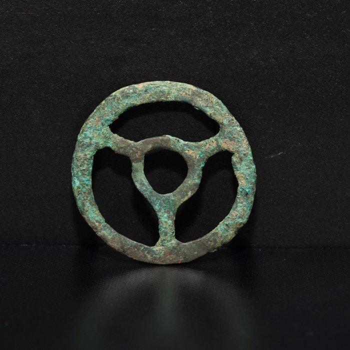 Viking periode Brons Odins kruis amulet - 39 mm (Zonder, Antiek en Kunst, Antiek | Overige Antiek