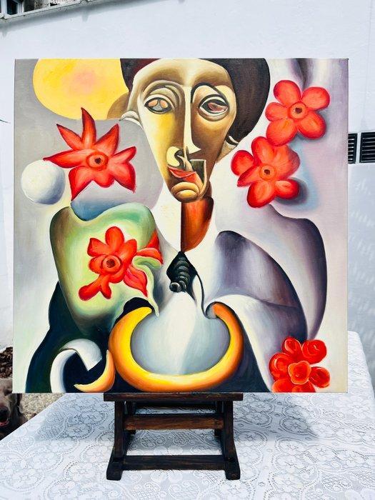 Kleopatra Artesia - La Pensée trouble, Antiek en Kunst, Kunst | Schilderijen | Modern