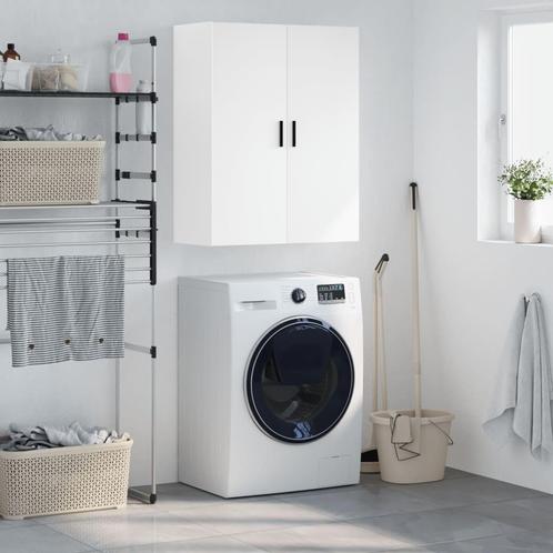 vidaXL Hangkast 69,5x34x90 cm wit, Huis en Inrichting, Kasten | Buffetkasten, 25 tot 50 cm, Nieuw, Overige houtsoorten, Minder dan 100 cm