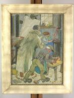 Karl Purrmann (1877-1966) - Im neuen Atelier, Antiek en Kunst, Kunst | Schilderijen | Klassiek