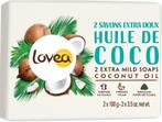 LOVEA COCONUT OIL ZEEPBLOK PAK 2 X 100 GRAM, Verzenden, Nieuw