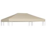 vidaXL Prieeldak 310 g/m² 4x3 m beige, Verzenden, Nieuw