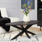 *WOONWINKEL* Starfurn New York Zwarte Salontafel Druppelvorm, Huis en Inrichting, Tafels | Salontafels, Verzenden, Nieuw