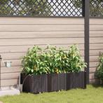 vidaXL Tuinplanten 1 pc Basketweave met opslag Bruin 120 x, Verzenden, Nieuw, Metaal, Minder dan 60 cm