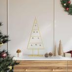 vidaXL Metalen kerstboom met standaard Goud 60 cm, Verzenden, Nieuw