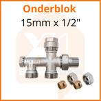 Onderblok 15mm x 1/2 (Radiator Installatiemateriaal), Doe-het-zelf en Verbouw, Verwarming en Radiatoren, Ophalen of Verzenden