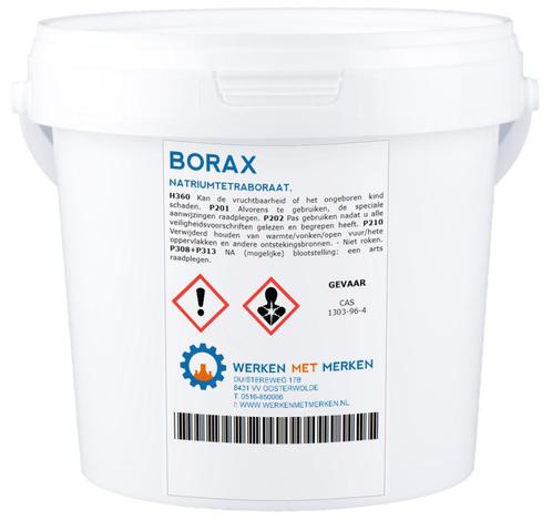 Wmm Chemie Borax poeder 900 gram, pot, Doe-het-zelf en Verbouw, Overige Doe-het-zelf en Verbouw, Nieuw, Verzenden