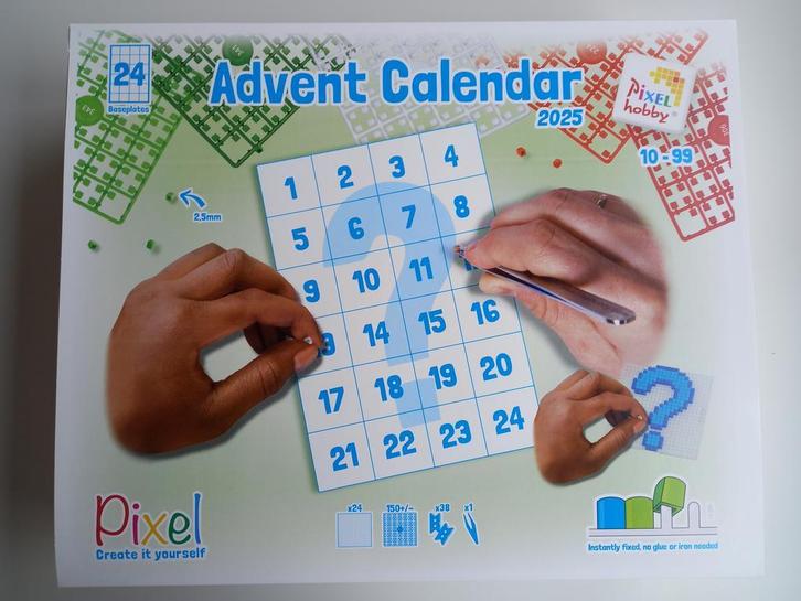 Pixelhobby adventskalender, Hobby en Vrije tijd, Overige Hobby en Vrije tijd, Nieuw