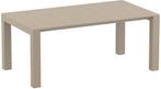 Tuintafel - Vegas Medium - Taupe - Uitschuifbaar 180/220 cm, Nieuw, Verzenden