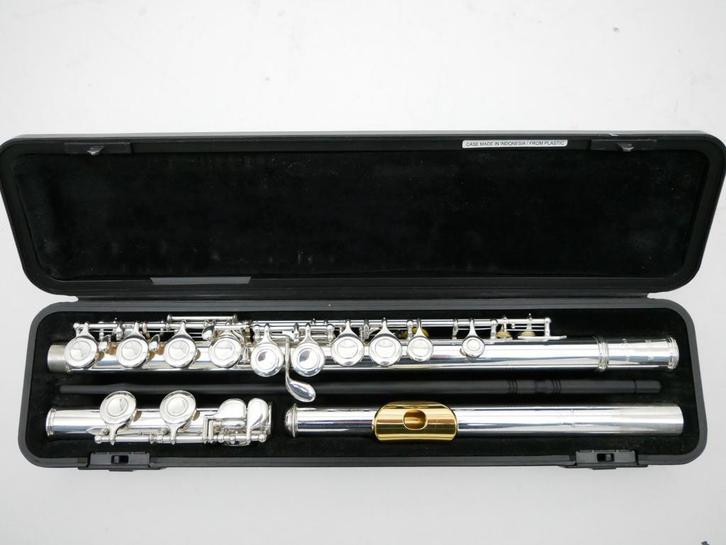 Dwarsfluit Yamaha YFL-371 zilveren kopstuk, open kleppen, Muziek en Instrumenten, Blaasinstrumenten | Dwarsfluiten en Piccolo's