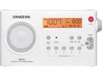 Sangean PRD7PACK - Draagbare radio met adapter - Wit, Verzenden, Zo goed als nieuw