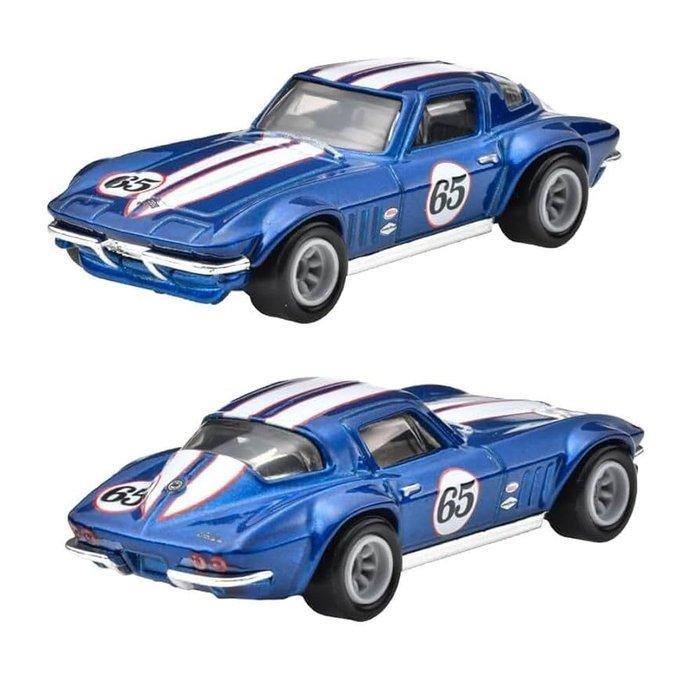 Hot Wheels 1:64 - Modelauto (2) - 2-Pack Custom Corvette, Hobby en Vrije tijd, Modelauto's | 1:5 tot 1:12