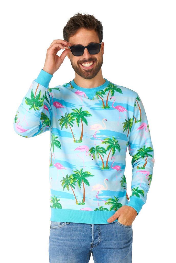 Hawaii Flamingo Trui Heren OppoSuits, Kleding | Heren, Carnavalskleding en Feestkleding, Nieuw, Verzenden
