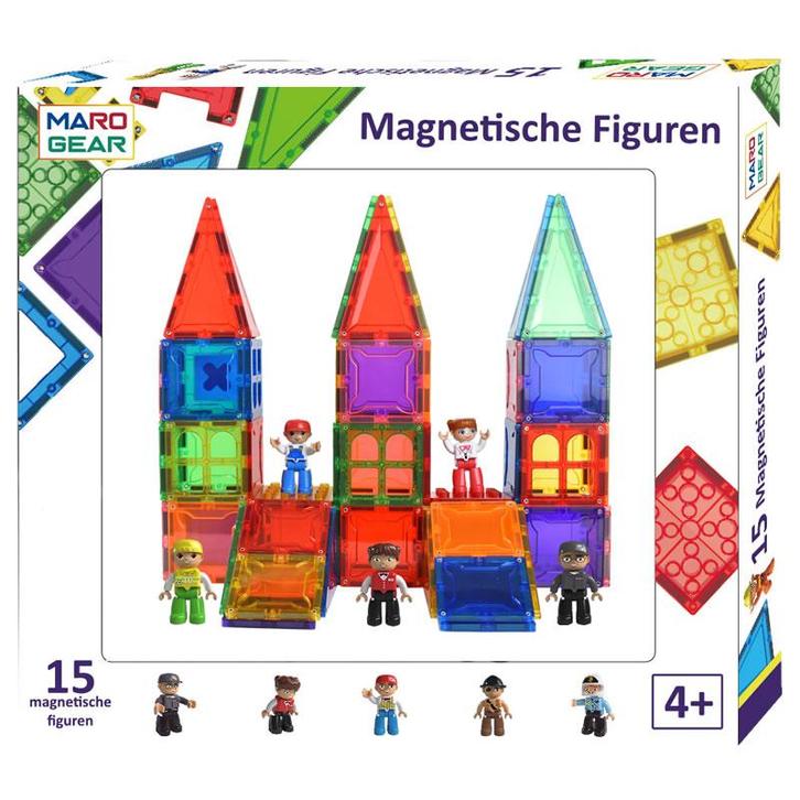 NIEUW: MaroGear © Magnetische Speelgoedfiguren - 15 stuks, Kinderen en Baby's, Speelgoed | Bouwstenen, Nieuw, Overige merken, Ophalen of Verzenden