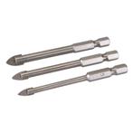 Silverline Tegel- en glassnijder set - zeskant aansluitin..., Doe-het-zelf en Verbouw, Gereedschap | Handgereedschap, Ophalen of Verzenden