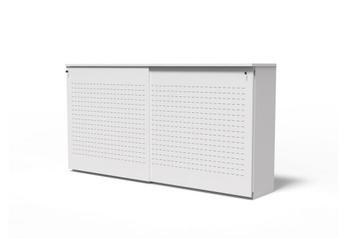 schuifdeurkast wit STOR - 200x48x122 BxDxH Wit - 200x48x122 beschikbaar voor biedingen