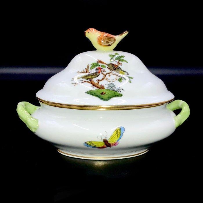 Herend - Artwork Mini Tureen with Bird Knob Lid -, Antiek en Kunst, Antiek | Meubels | Tafels