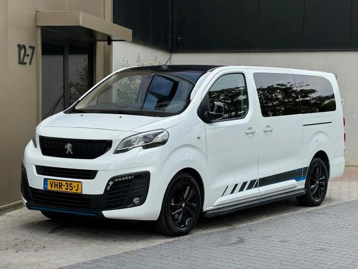 Peugeot Expert Standkachel|Long|Sport|DC|Headup, Auto's, Bestelauto's, Dealer onderhouden, Lease, Zwart, Automaat, Wit, Financial lease
