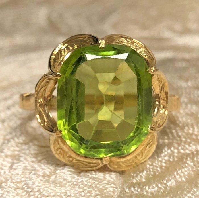 Zonder minimumprijs - Ring - 18 karaat Geel goud - 7.30ct., Sieraden, Tassen en Uiterlijk, Ringen