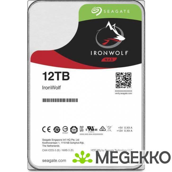 Seagate HDD NAS 3.5  12TB ST12000VN0008 Ironwolf, Computers en Software, Harde schijven, Nieuw, Verzenden