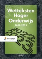 9789001299132 Wetteksten Hoger Onderwijs 2022-2023, Verzenden, Zo goed als nieuw, Redactieraad