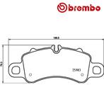 BREMBO Remblokken set PORSCHE 911 3.0 Carrera 4 GTS voorzijd, Verzenden, Nieuw