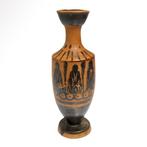 Oud-Grieks Terracotta Zolder Lekythos met de Drie palmetten, Antiek en Kunst