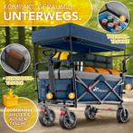 TRESKO® Opvouwbare bolderkar met dak, koelvak en zijrolluike, Verzenden, Zo goed als nieuw