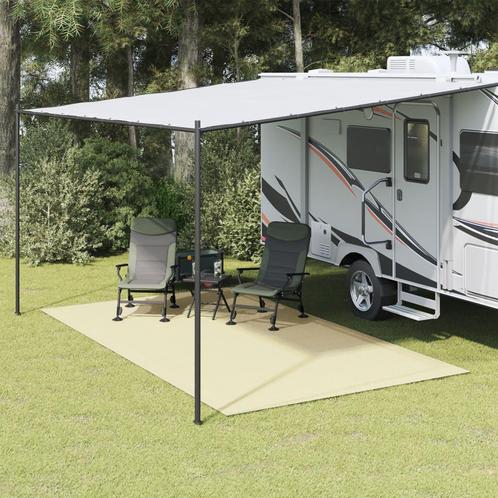 vidaXL Tenttapijt 4,5x2,5 m crèmekleurig, Caravans en Kamperen, Tentaccessoires, Nieuw, Verzenden