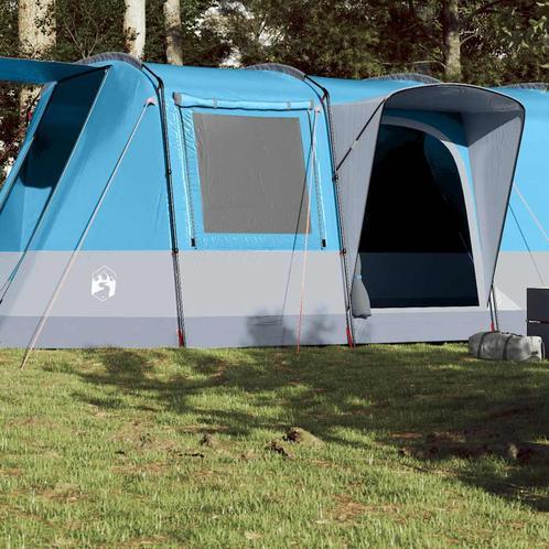 vidaXL Tunneltent 4-persoons waterdicht blauw, Caravans en Kamperen, Tenten, Nieuw, tot en met 2, Verzenden