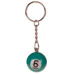 Sleutelhanger - Poolbiljart 6-Ball 3D - Turquoise Blauw - 2,, Ophalen of Verzenden, Nieuw