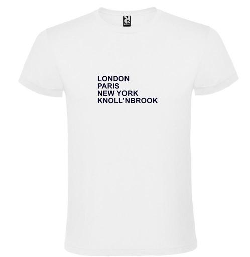 Knoll’nbrook op t-shirt als print met London, Paris, New Yor, Kleding | Heren, T-shirts, Overige kleuren, Nieuw, Overige maten