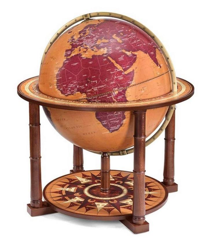 Zoffoli Grote staande wereldbol “Aries” 60cm, Huis en Inrichting, Woonaccessoires | Wereldbollen, Nieuw, Verzenden