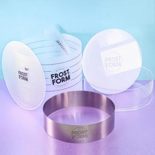 Frost Form Taart Coating Kit Rond 25cm, Hobby en Vrije tijd, Taarten en Cupcakes maken, Nieuw, Verzenden