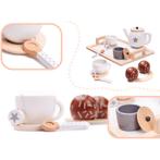 14 delige houten theeservies - koffieservies voor kinderen, Ophalen of Verzenden, Nieuw