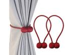 Veiling - Gordijnmagneten set van 2 - rood, Nieuw