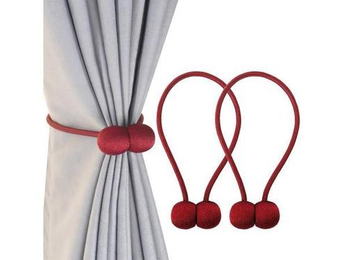 Veiling - Gordijnmagneten set van 2 - rood, Huis en Inrichting, Stoffering | Gordijnen en Lamellen, Nieuw