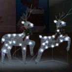 Kerst Rendieren 2x LED Zilver - OP=OP! Laatste stuks!, Diversen, Kerst, Ophalen of Verzenden, Nieuw