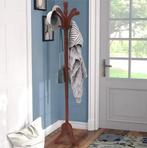 Berkenhouten Kapstok – Vrijstaand met Stabiele Statiefbasis, Huis en Inrichting, Woonaccessoires | Kapstokken, Verzenden, Nieuw